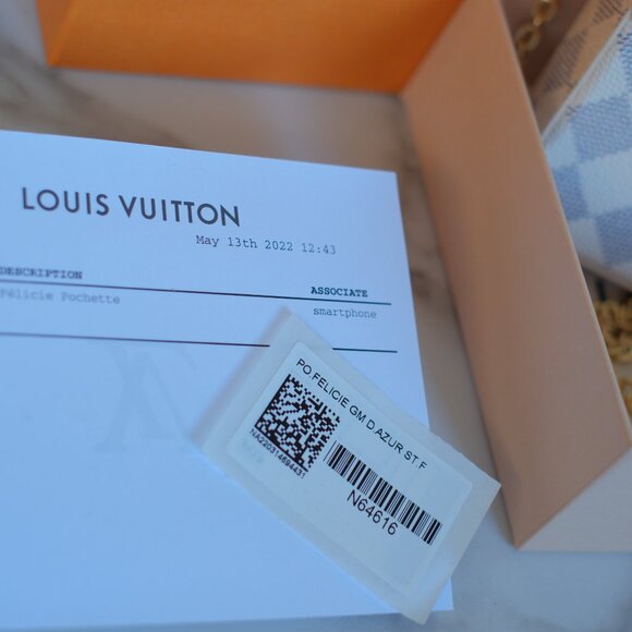 LOUIS VUITTON - Felicie Pochette Studded Damier Azur SPECIAL LIMITED EDITION - Picture 16 of 16